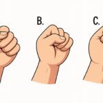 Ökölbe szorított kezek