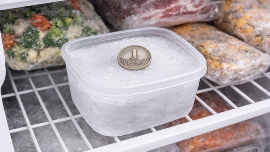 Érme a fagyasztóban trükk