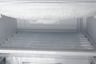 Jeges fagyasztó a hűtőszekrényben, amely csökkenti a hűtés hatékonyságát